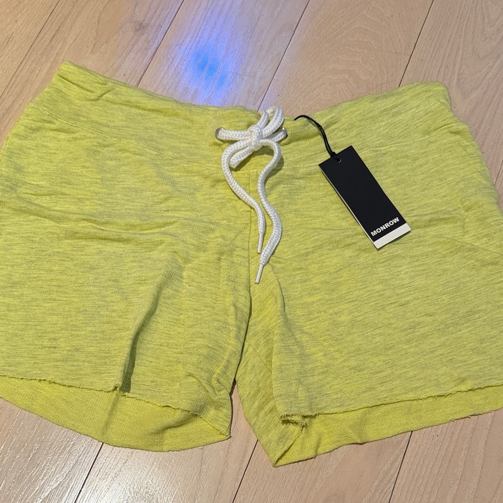 Monrow Women's Lime Athletic Shorts